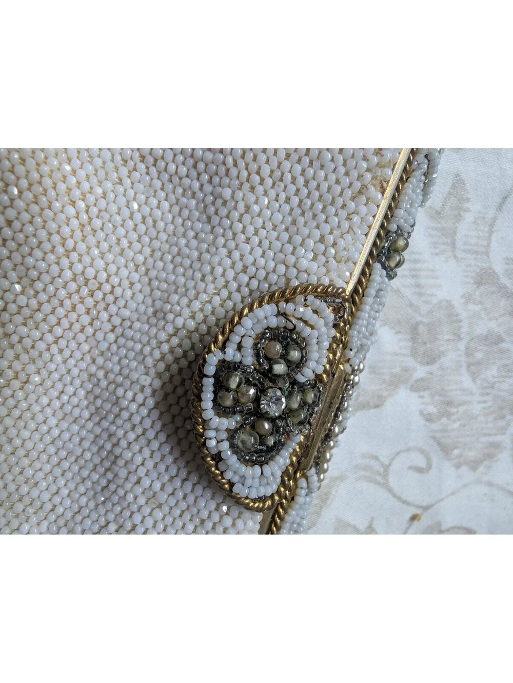 Vintage Saks Fifth Ave Beaded Evening Bag Made in France